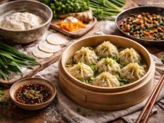 Klara verbringt Zeit mit einem Bärlauch-Dim-Sum