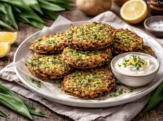 Klara kartoffelpuffert den Bärlauchduft aus der Luft
